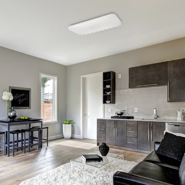 Stjerneeffekt loftslampe 63,5 cm LED 36W hvid rektangulær Eldrick 3087 Rabalux