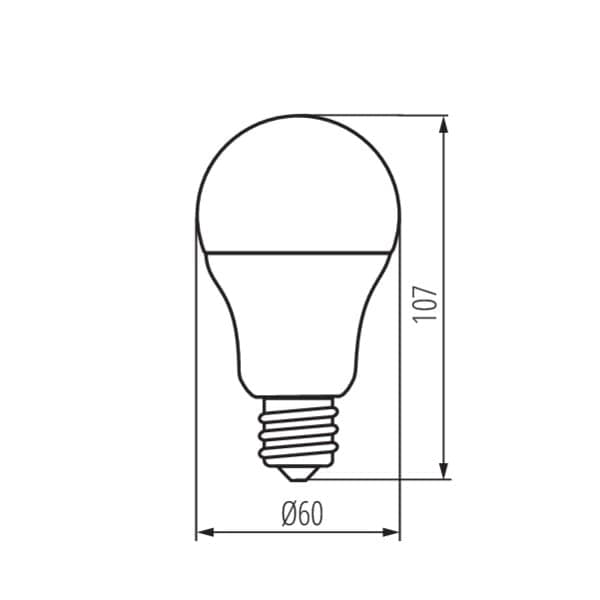 LED-lampa A60 N E27 8W varm 31202 Miledo