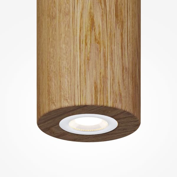 Skandinaavinen riippuvalaisin musta puinen putki LED 5W BASIC TEXTURE Maytoni