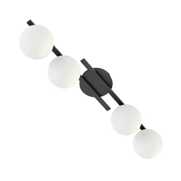 Loft loftlampe sort-hvid kugler 4xE14 10W KAIRO Emibig