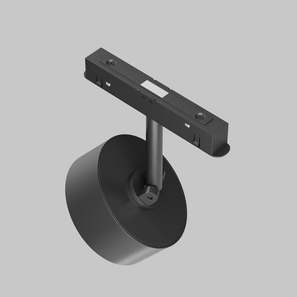 Magnetisk skinnespotlight sort rund LED 15W 3000K LENS Maytoni Technical