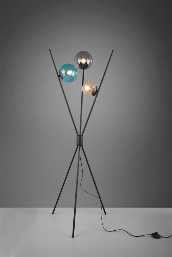 LANCE gulvlampe sort Trio 403400317