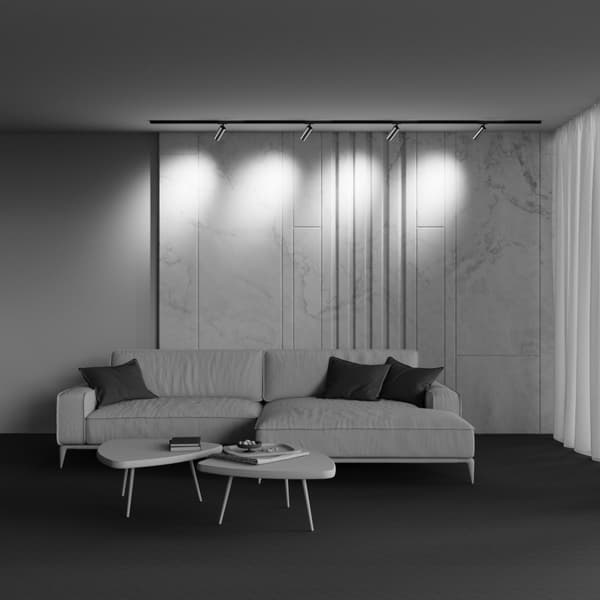 1-vaiheinen kulta-musta LED-kohdevalo 12W 3000K FOCUS LED Maytoni Technical