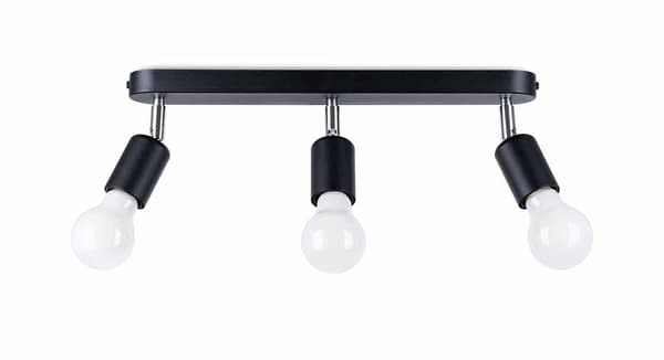 Sollux FORNES sort rør loftlampe SL.1122
