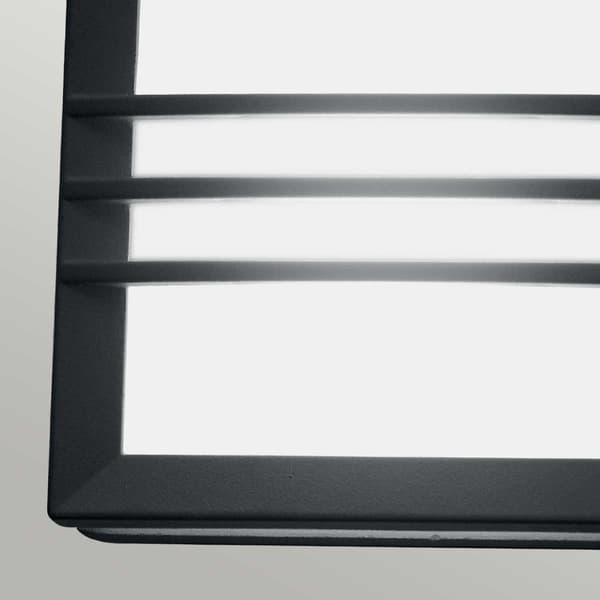 Moderni musta GX53 5.7W LED ulkoseinävalaisin Egil Elstead