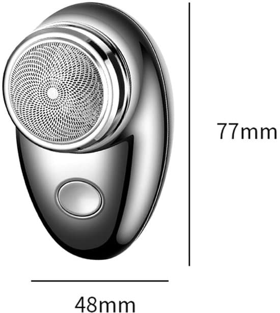 Mini Barbermaskine til Mænd – Elektrisk – USB-C – Bærbar – Præcisionstrimmer – Sort