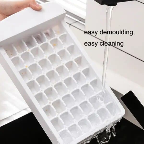 Set med 2 isbitsformar i plast, 28x17x6cm, transparent