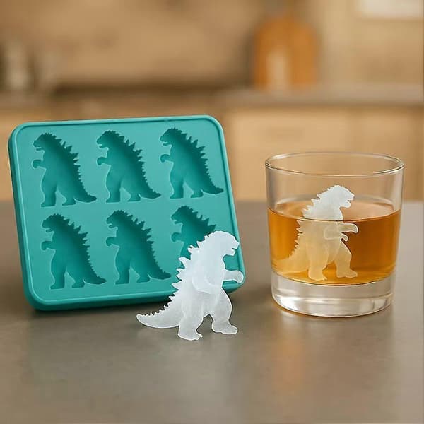 Isform, Godzilla, 6 rum, silikone, 18x10x3cm