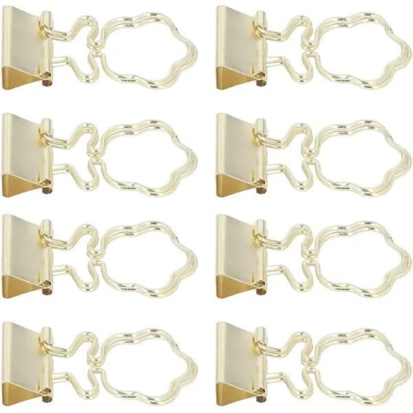 Sæt med 100 guldfarvede metalklips, holdbare, 25 mm