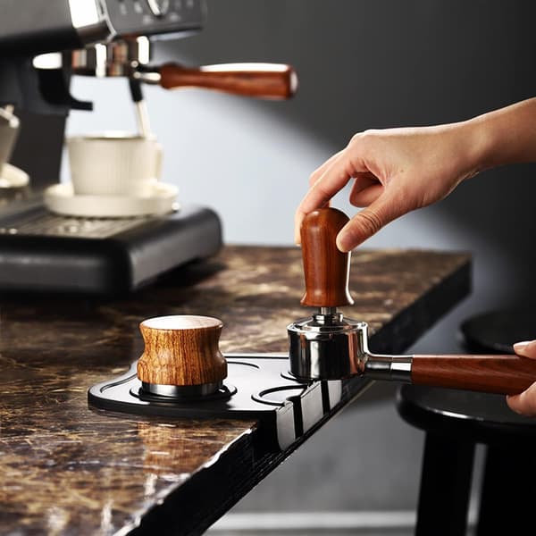 Silikone hjørne kaffestamper måtte (stor)