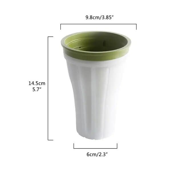 Slushy- och milkshakeglas, DIY, vit, 20x10cm