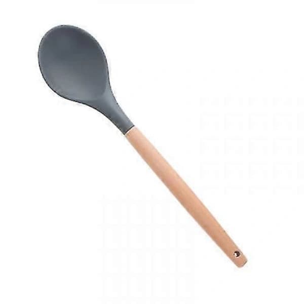 Silikone køkkenredskabssæt, 9 dele, sort, 30 cm