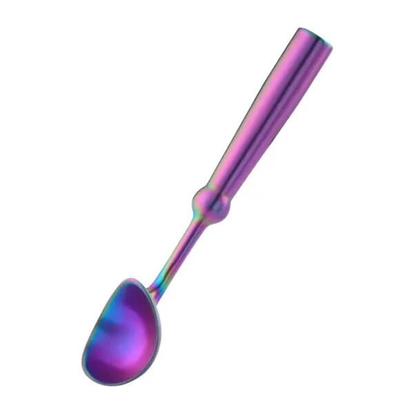 Iske ske i rustfrit stål, ergonomisk, 15 cm