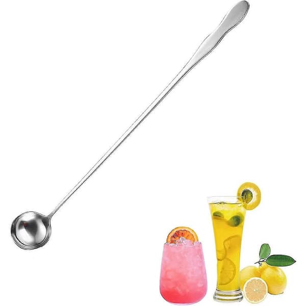 Cocktail røreske, rustfrit stål, 30 cm, sølv