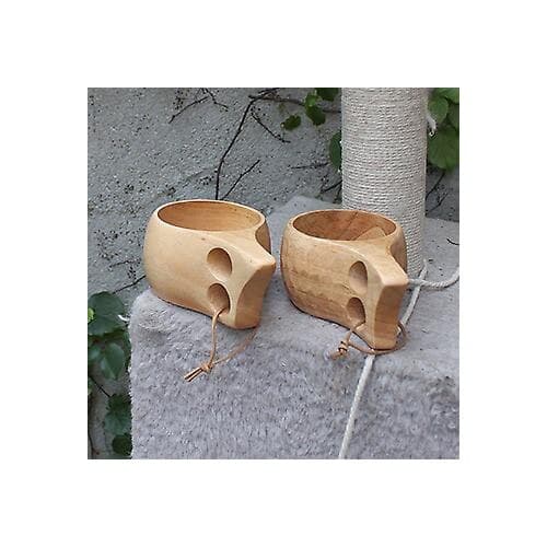 Mini krus i naturtræ, bærbart, 7x7cm