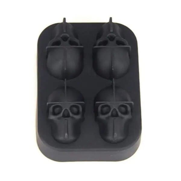 Isform, 4 kranier, sort, 12x8,5x5cm