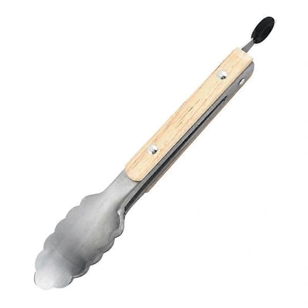 Set med 2 kökstänger, rostfritt stål, trähandtag, 26cm