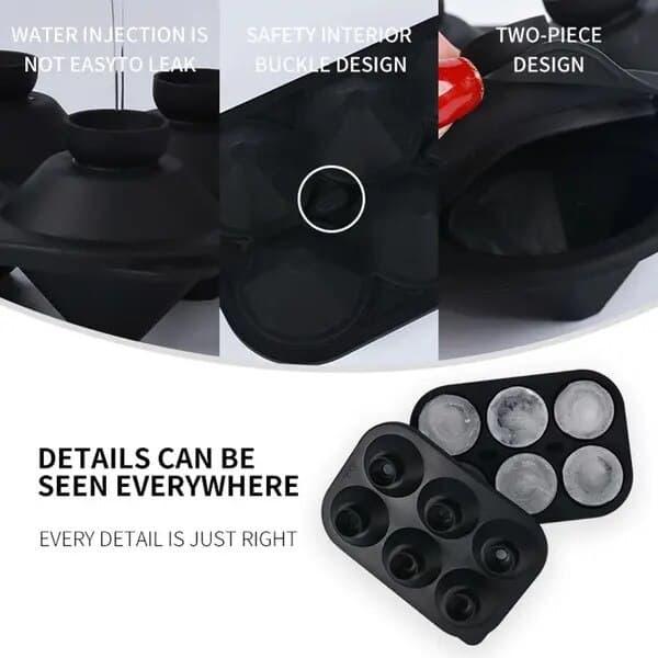 Silikoneisform, 6 store diamantforme, lilla