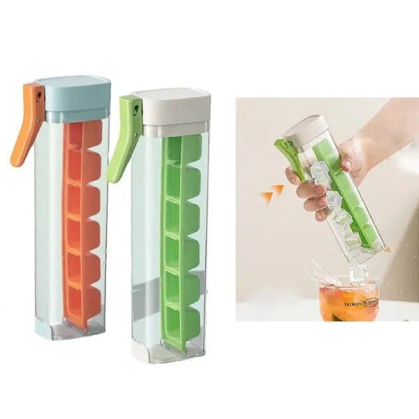 Isbitsform, 1 hand 1 tryck, plast, vit, 21x4x8cm