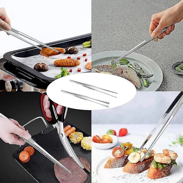 Köksredskap i rostfritt stål, set om 2, 30 cm, silver