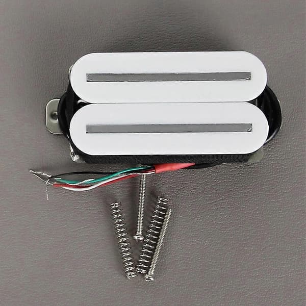 Vit keramisk Humbucker-pickup för elgitarr, dubbla skenor, het 14K/7KVit