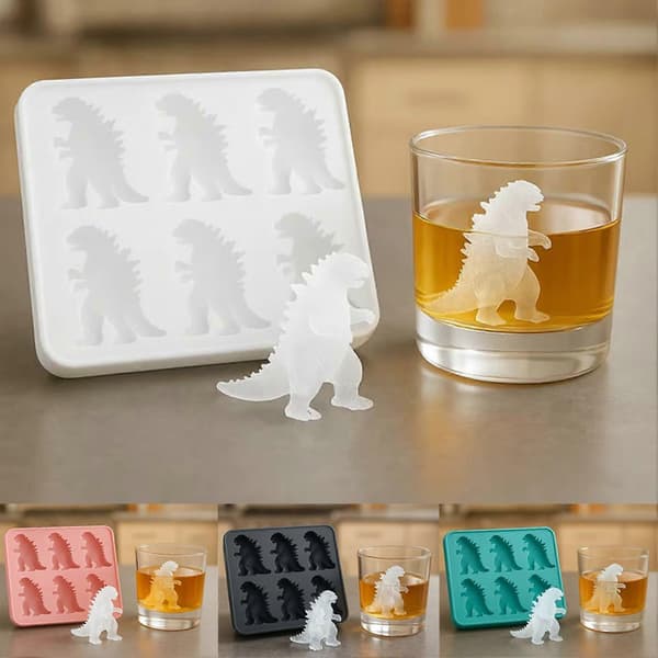 Isform, Godzilla, 6 rum, silikone, 18x10x3cm