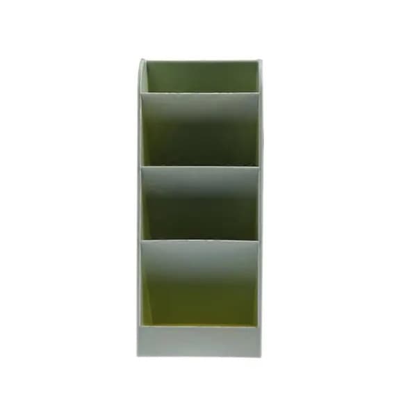 Makeupbørsteholder, plast, grøn, 8,5x9,5x20,5cm