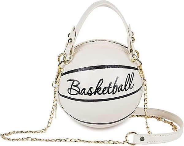 Axelremsväskor för kvinnor Basketformade PU-handväskor Justerbar rem Axelväska