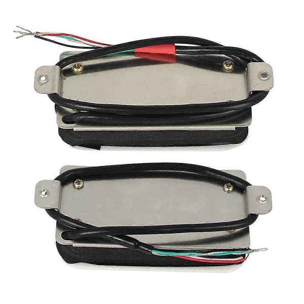 Vit keramisk Humbucker-pickup för elgitarr, dubbla skenor, het 14K/7KVit