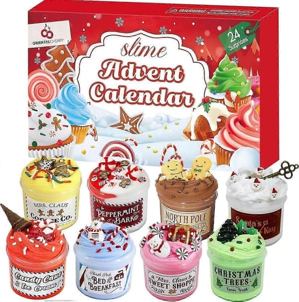 24 dages slim og sæt julekalender smør stressaflastende legetøj