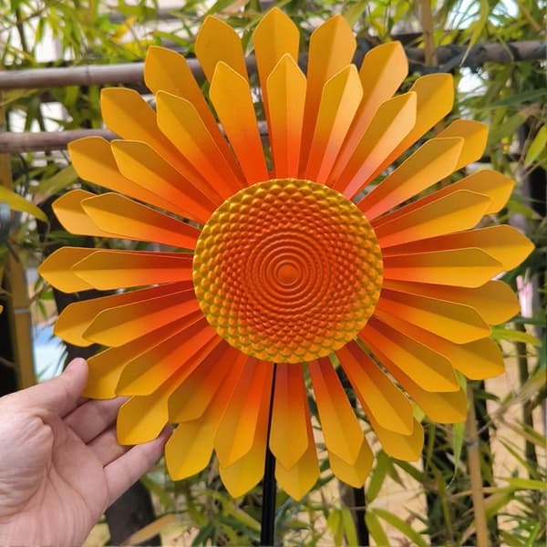 Havevindmøllepæl Roterende Blomsterspinner til Haveudsmykning E