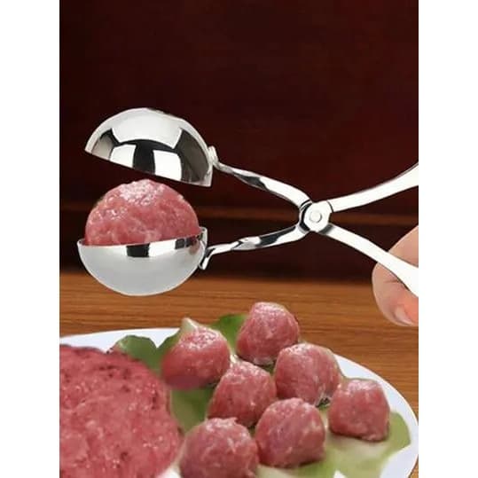 Köttbullsform i rostfritt stål, silver, 1 st.