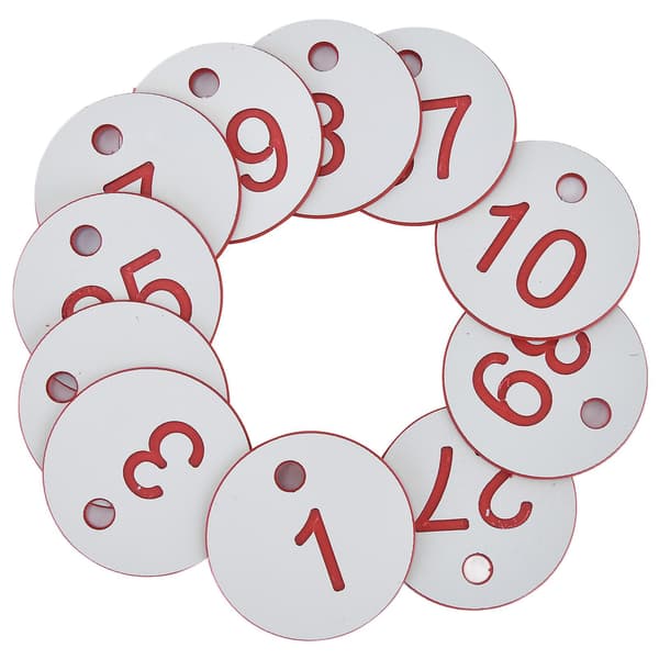 Mehiläispesän numeroidut etiketit, rei'illä