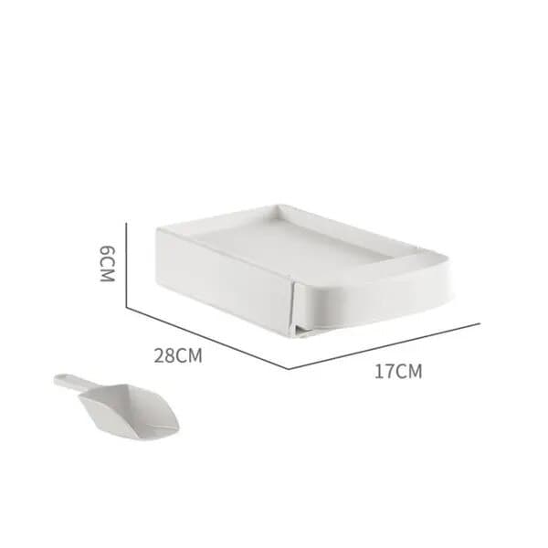 Set med 2 isbitsformar i plast, 28x17x6cm, transparent