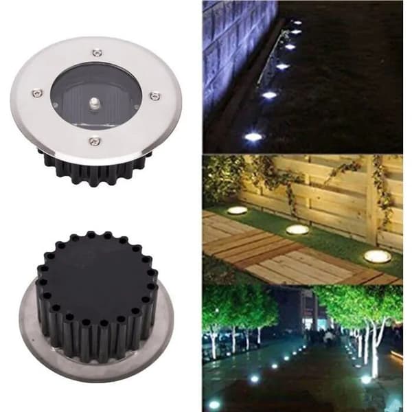 Solcellsdriven utomhuslampa set 10 st IP65 vit