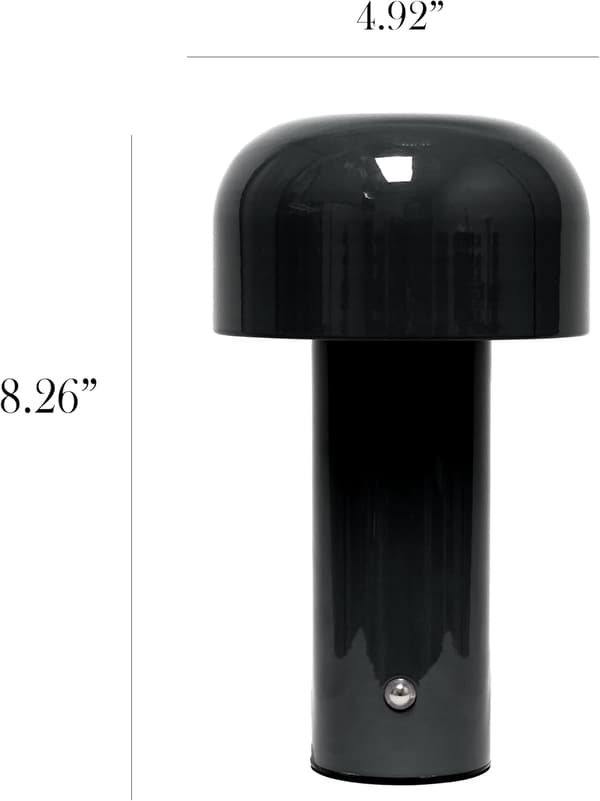 Mushroom Magic LED bordlampe, sort