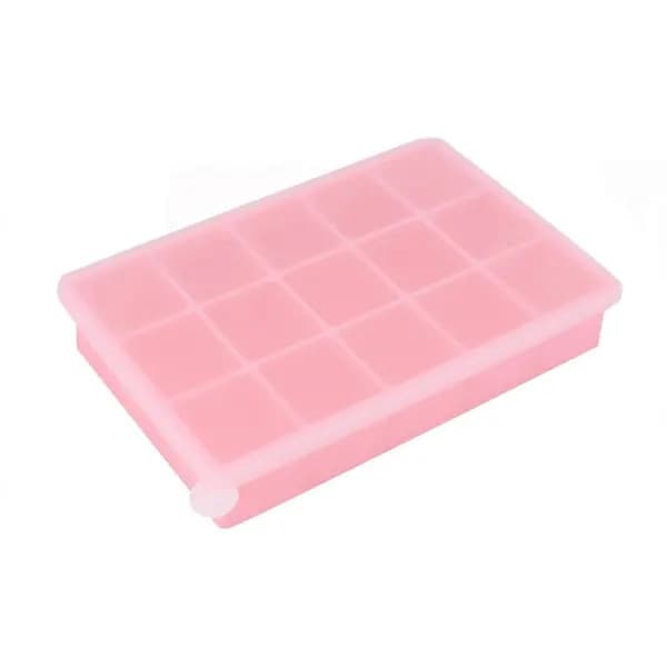 Isbitsform, silikon, 15 fack, rosa, 16,8 cm