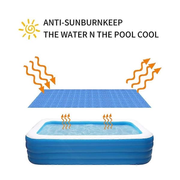 Blå solpoolskydd Pooldukar Solskydd för Hemmet