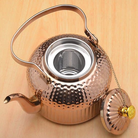 Tekande i rustfrit stål med si - 1200 ml