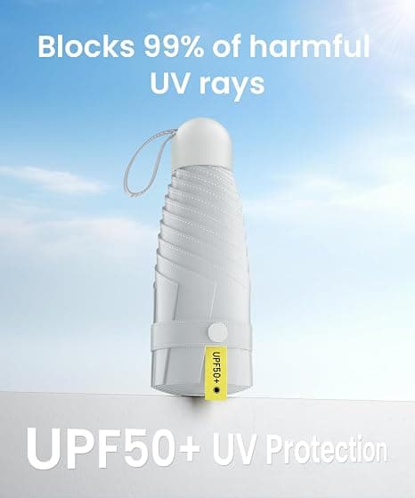 Mini reseparaply, UPF 50+ UV kompakt bärbar sol, 3-pack