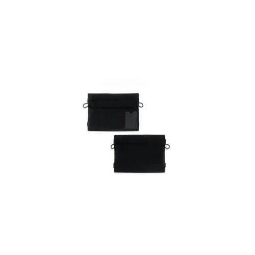 Penalhus med lynlås og lomme, 29,5x21,5cm, polyester, sort