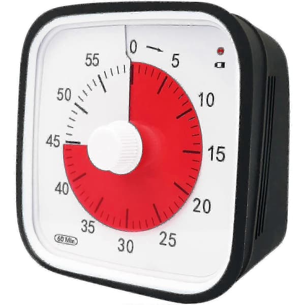 Visuel nedtællingstimer, overdimensioneret visuel timer til børn og