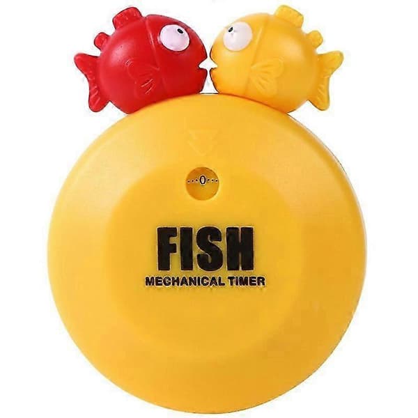 Sød Timer Kiss Fish Timer Design Køkkentimer, Mekanisk Timer 55-minutters Timer, Madlavningsnedtælling