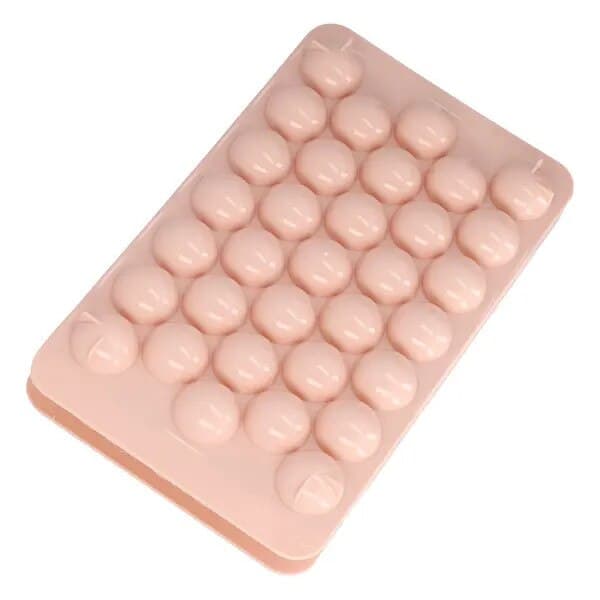 Set med 2 isbitsformar, 33 fack, rosa, 22x12x5cm