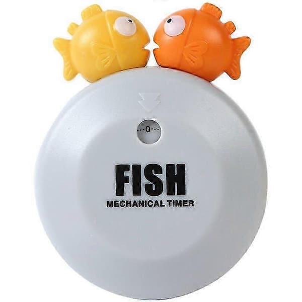 Sød Timer Kiss Fish Timer Design Køkkentimer, Mekanisk Timer 55-minutters Timer, Madlavningsnedtælling