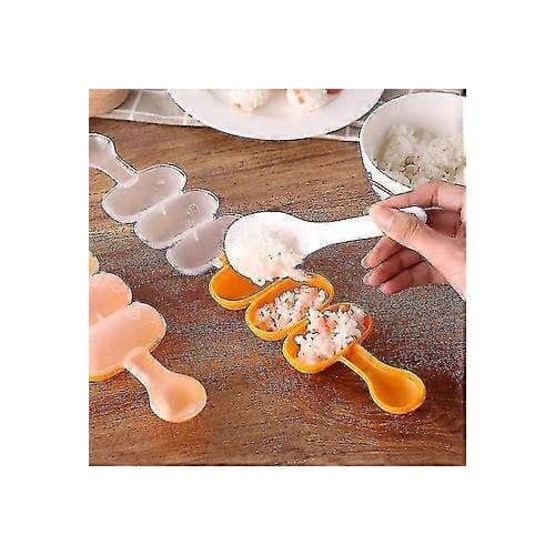 Plastform för risbollar, 3 hål för bollar Ø 3 cm, orange/transparent, 1 st.