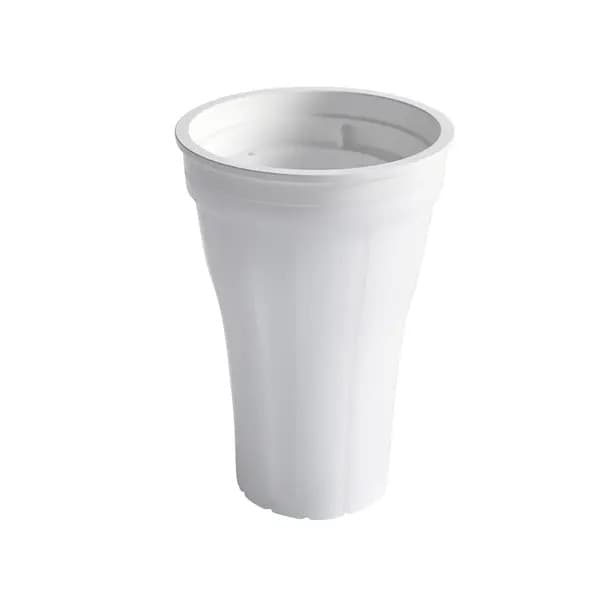 Frysbar TPE+LDPE slush- och milkshakekopp, vit, 150 ml