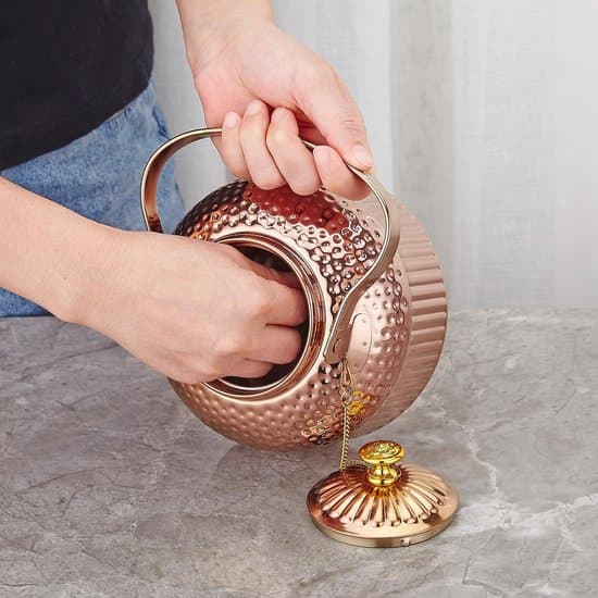 Tekande i rustfrit stål med si - 1200 ml