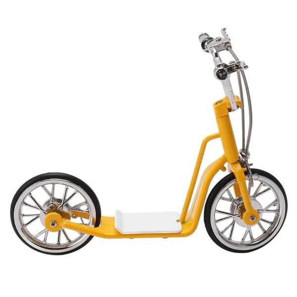 Dekorativ cykelmodell i legering, gul