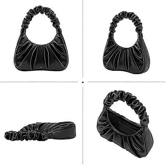 Gabbi Ruched Hobo Håndtaske til Kvinder Sort
